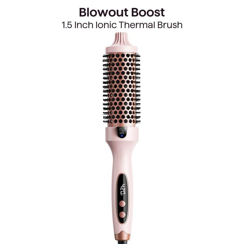 Blowout Boost Ionic Thermal Brush 1 1/2 Inch with LED Display