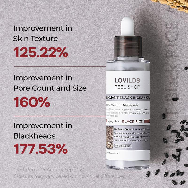 Peel Shot Glow Rice Ampoule Duo - Serums for Brightening, Exfoliating, and Moisturizing -Suitable for All Skin Types