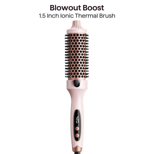 Blowout Boost Ionic Thermal Brush 1 1/2 Inch with LED Display