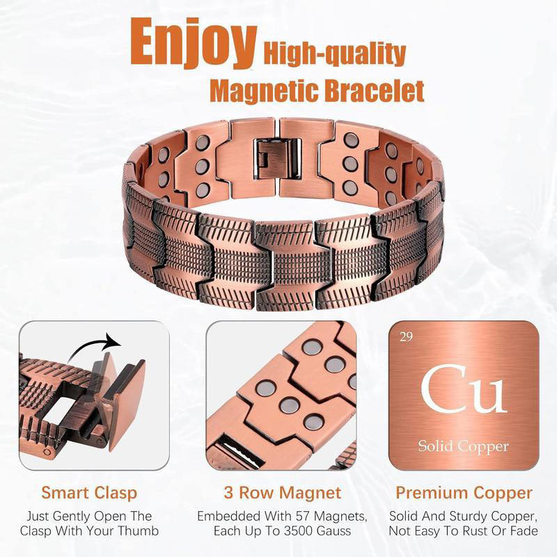 Copper Magnetic Bracelet – Relieve Fatigue & Boost Circulation