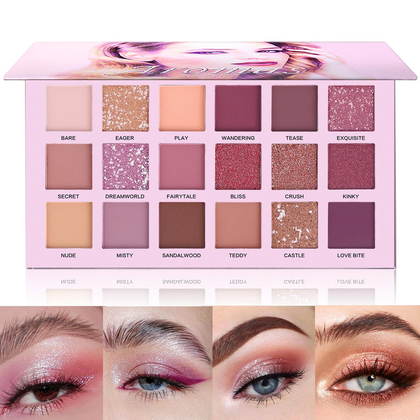 Professional 18 Colors Nude Eyeshadow Palette