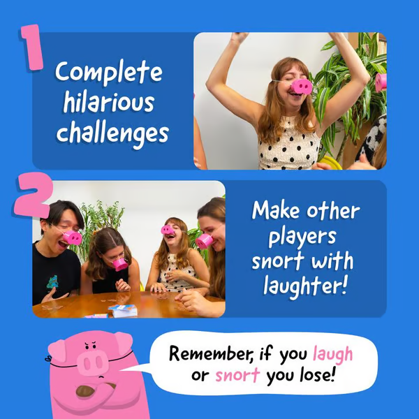 😂The Oinkcredible You Laugh You Lose Party Game🐽