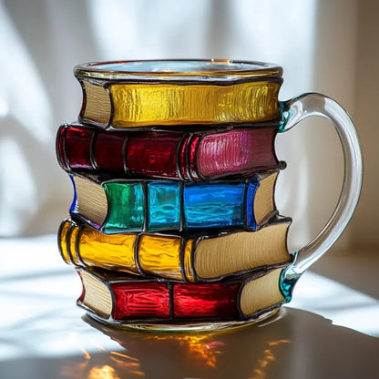 📚☕Painted Book Mug