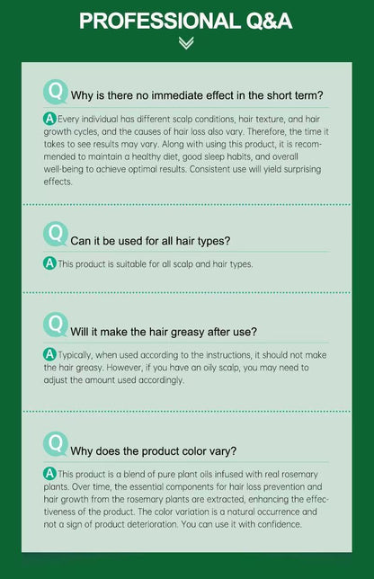 🌱 Organic Rosemary Hair Growth Oil