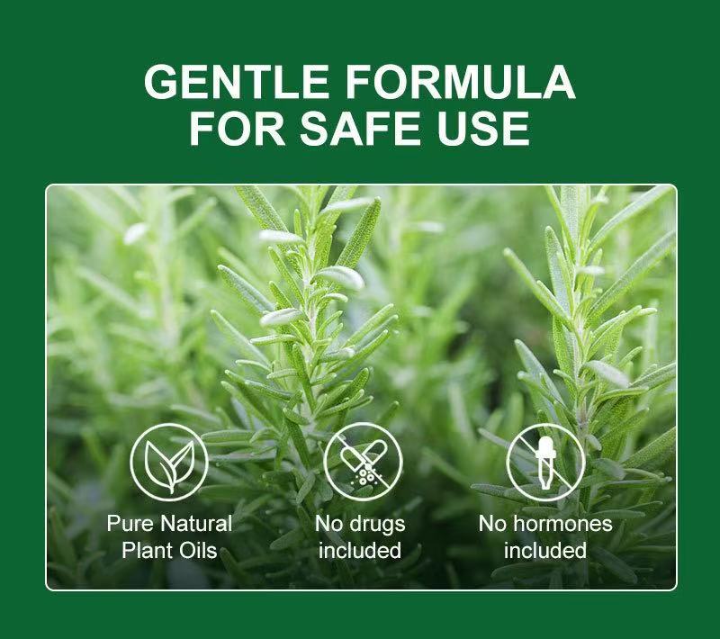 Gentle formula pure natural plant oils no drugs no hormones