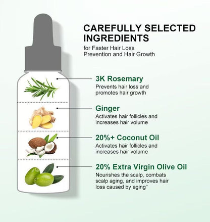 🌱 Organic Rosemary Hair Growth Oil
