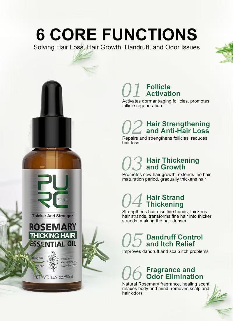 🌱 Organic Rosemary Hair Growth Oil